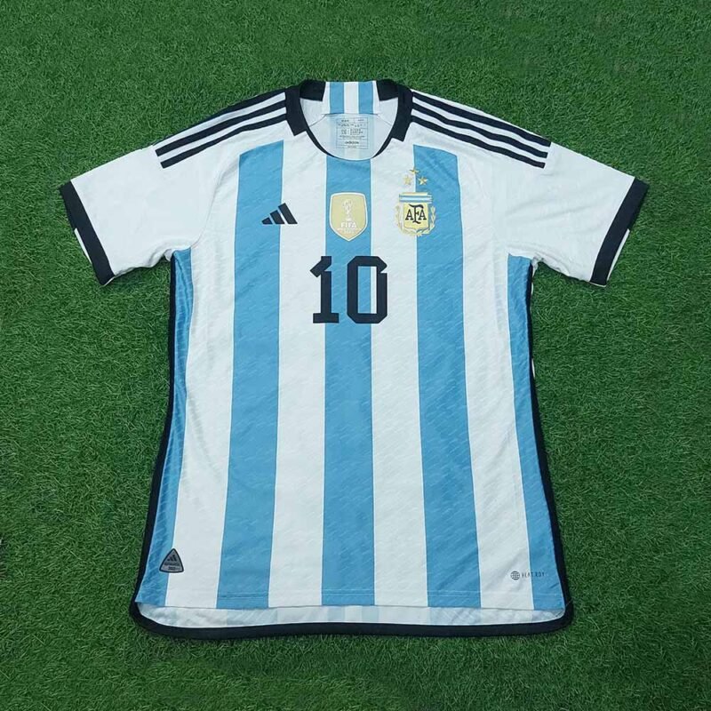 2023 ARGENTINA HOME AUTHENTIC HEATRDY P2R SHIRT MESSI - Image 2