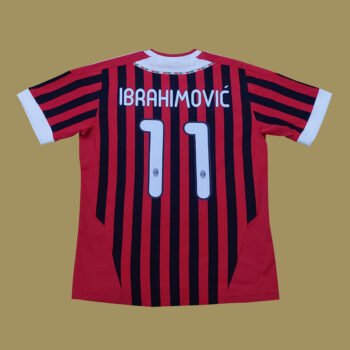 2011 – 12 AC MILAN HOME BOYS SHIRT IBRAHIMOVIC
