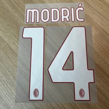 2025 - 26 AC MILAN HOME NAMESET MODRIC