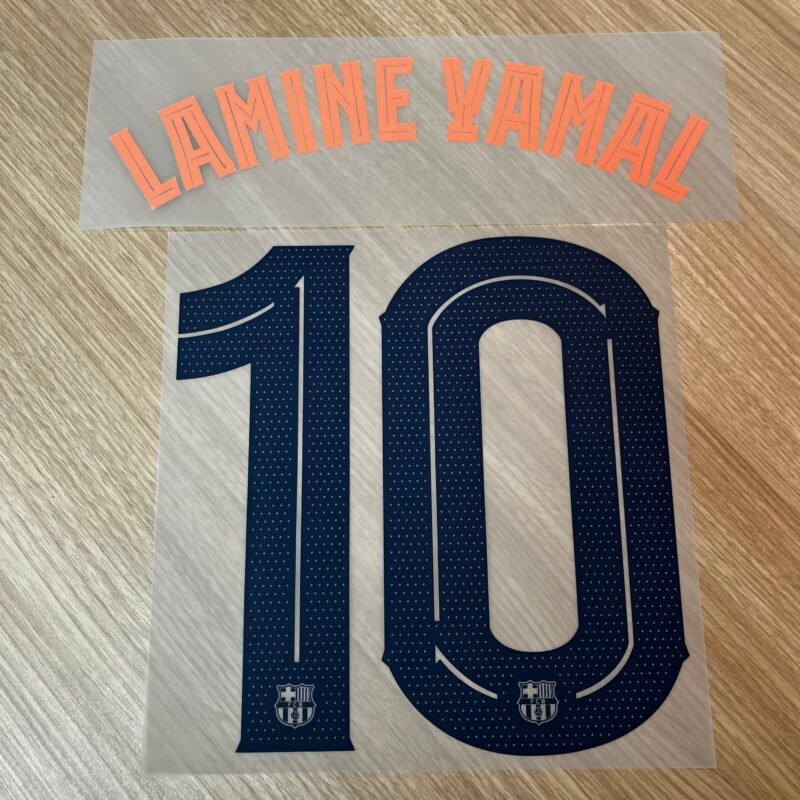 2025 - 26 BARCELONA THIRD CUP NAMESET LAMINE YAMAL