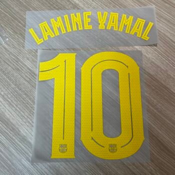 2025 - 26 BARCELONA HOME CUP NAMESET LAMINE YAMAL