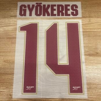 2025 - 26 ARSENAL THIRD CUP NAMESET GYOKERES