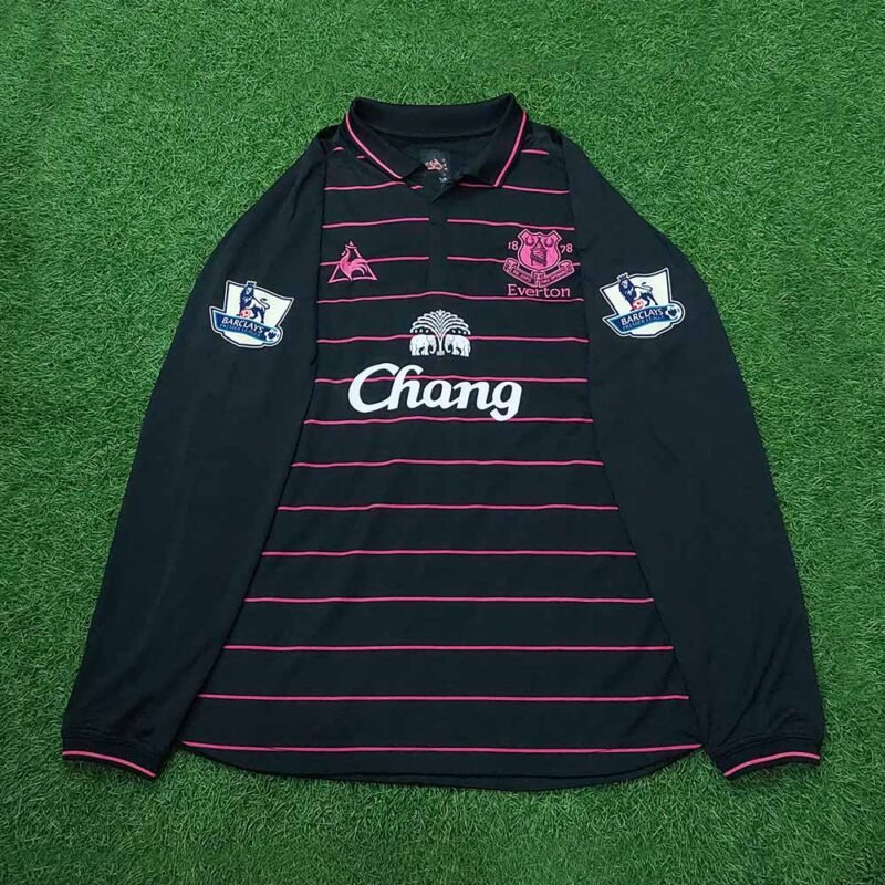 2009 – 10 EVERTON AWAY LS SHIRT BAINES - Image 2