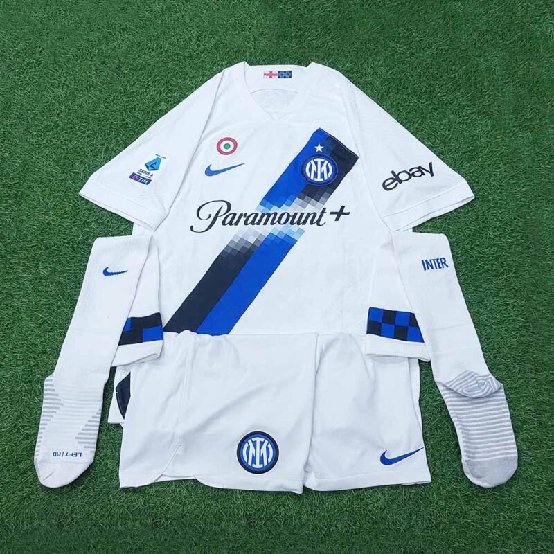 2023 – 24 INTER MILAN AWAY AUTHENTIC DRI-FIT ADV P2R SHIRT THURAM + SHORTS & SOCKS - Image 2
