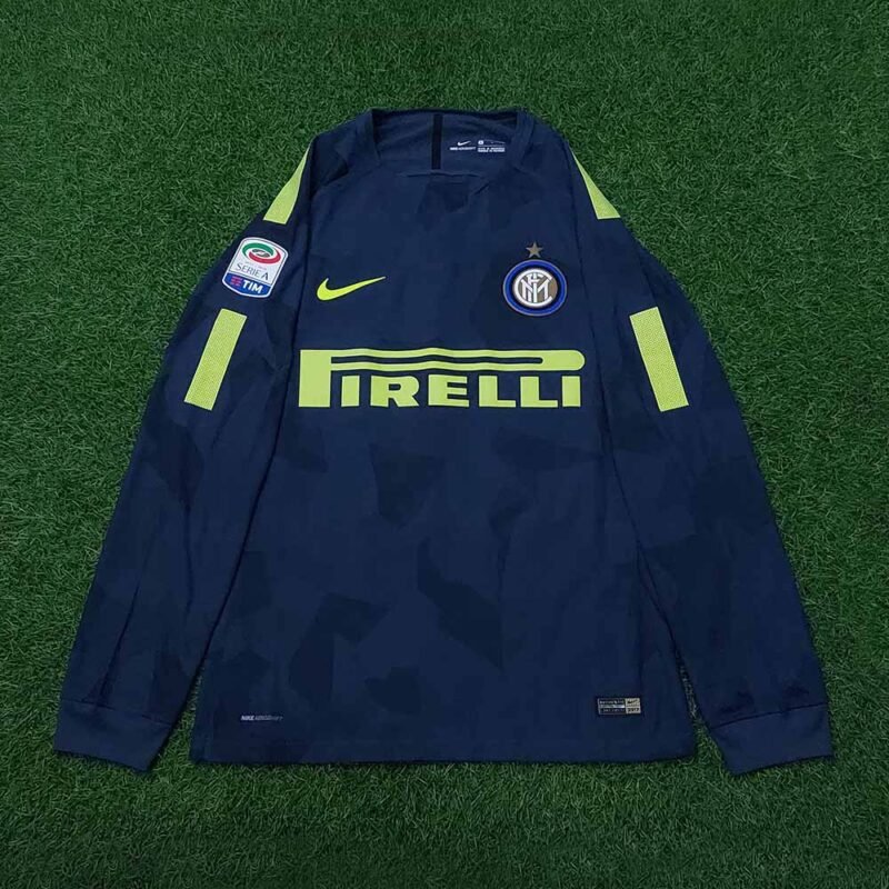 2017 – 18 INTER MILAN THIRD LS PLAYER ISSUE SAMPLE SHIRT VALERO - Image 2