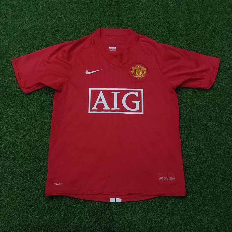 2007 – 08 MANCHESTER UNITED HOME SHIRT VIDIC - Image 2