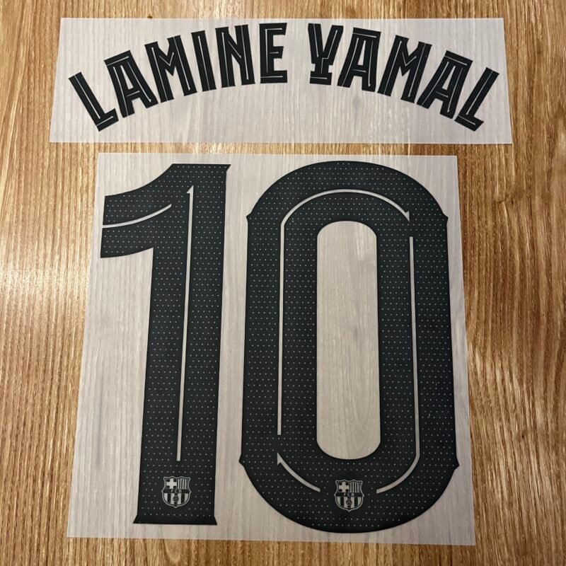 2025 - 26 BARCELONA AWAY CUP NAMESET LAMINE YAMAL