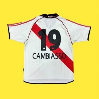 2000 - 01 RIVER PLATE HOME SHIRT CAMBIASSO