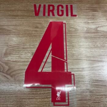 2018 - 2020 LIVERPOOL RED CUP NAMESET VIRGIL