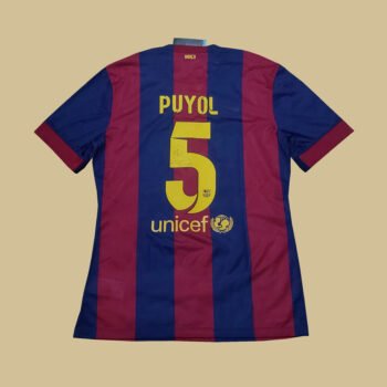 2014 – 15 BARCELONA HOME AUTHENTIC P2R SHIRT PUYOL