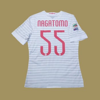2014 – 15 INTER MILAN AWAY PLAYER ISSUE SHIRT NAGATOMO