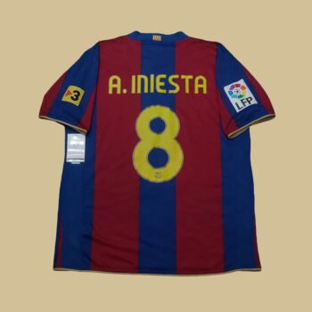 2007 – 08 BARCELONA HOME SHIRT INIESTA