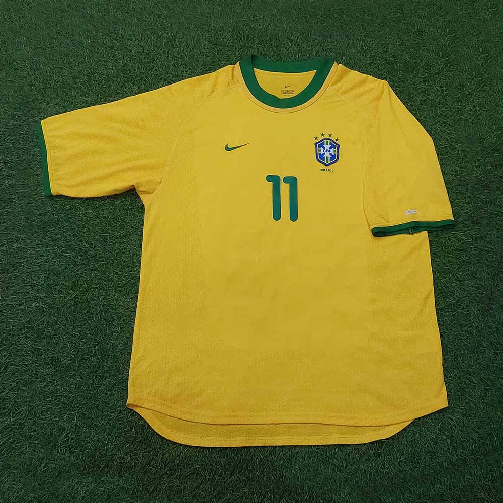 2000 BRAZIL HOME SHIRT ROMARIO - Image 2