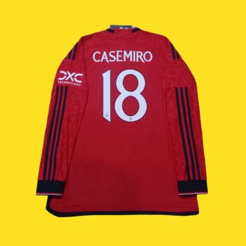 2023 – 24 MANCHESTER UNITED HOME LS AUTHENTIC HEATRDY P2R SHIRT CASEMIRO