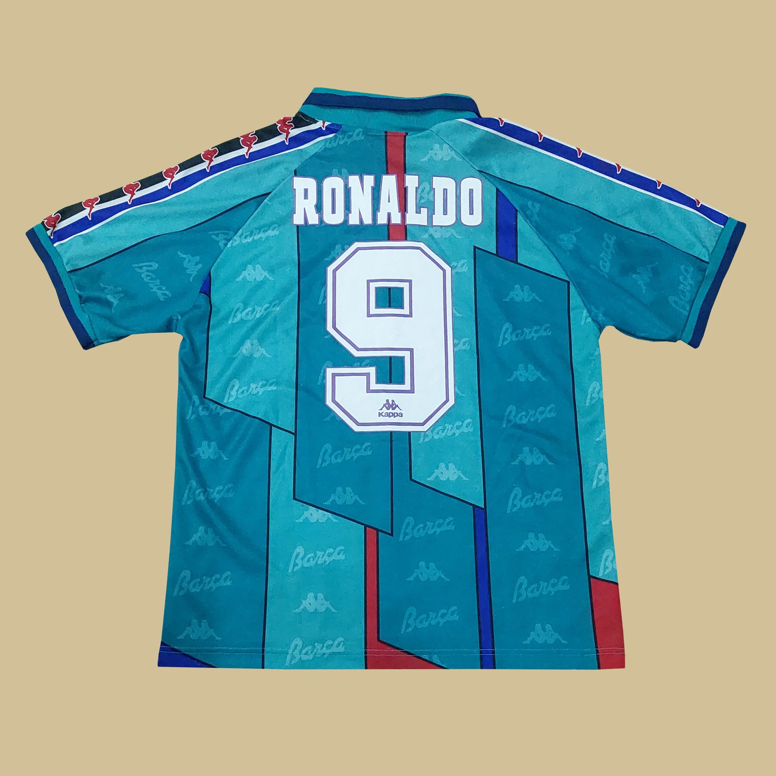 1996 – 97 BARCELONA AWAY SHIRT RONALDO