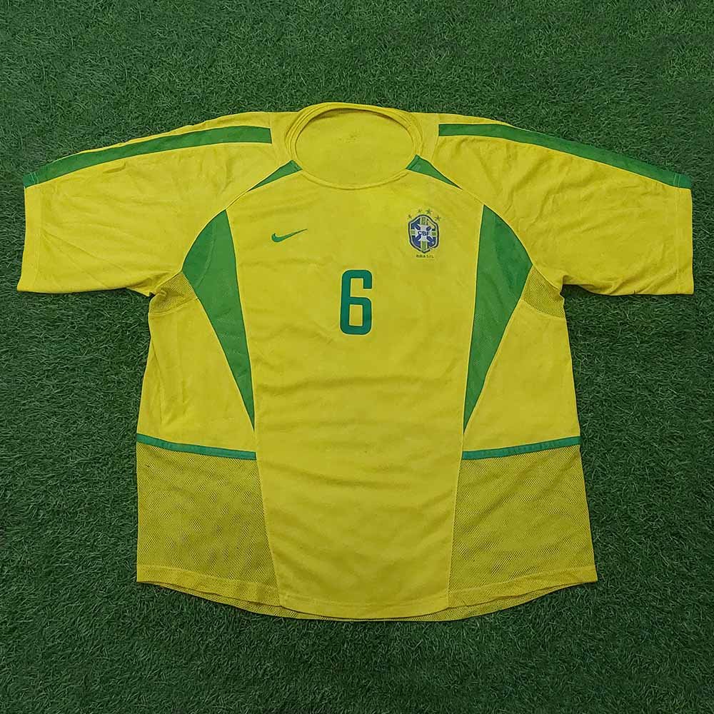 2002 BRAZIL HOME SHIRT ROBERTO CARLOS - Image 2