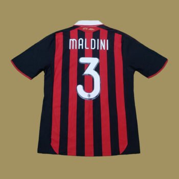 2009 – 10 AC MILAN HOME SHIRT MALDINI