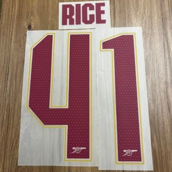2025 - 26 ARSENAL CUP THIRD NAMESET RICE