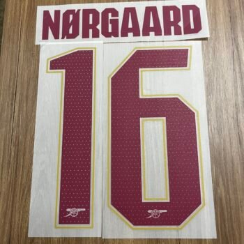 2025 - 26 ARSENAL THIRD CUP NAMESET NORGAARD