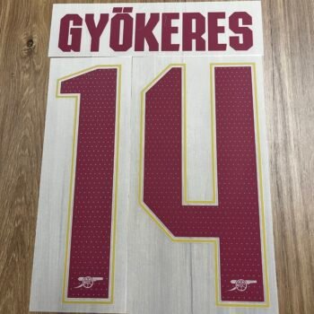 2025 - 26 ARSENAL THIRD CUP NAMESET GYOKERES