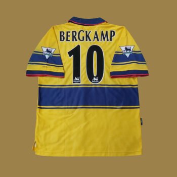 1997 – 98 ARSENAL AWAY SHIRT BERGKAMP