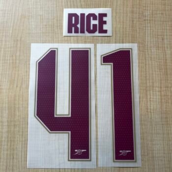 2025 - 26 ARSENAL THIRD CUP NAMESET RICE