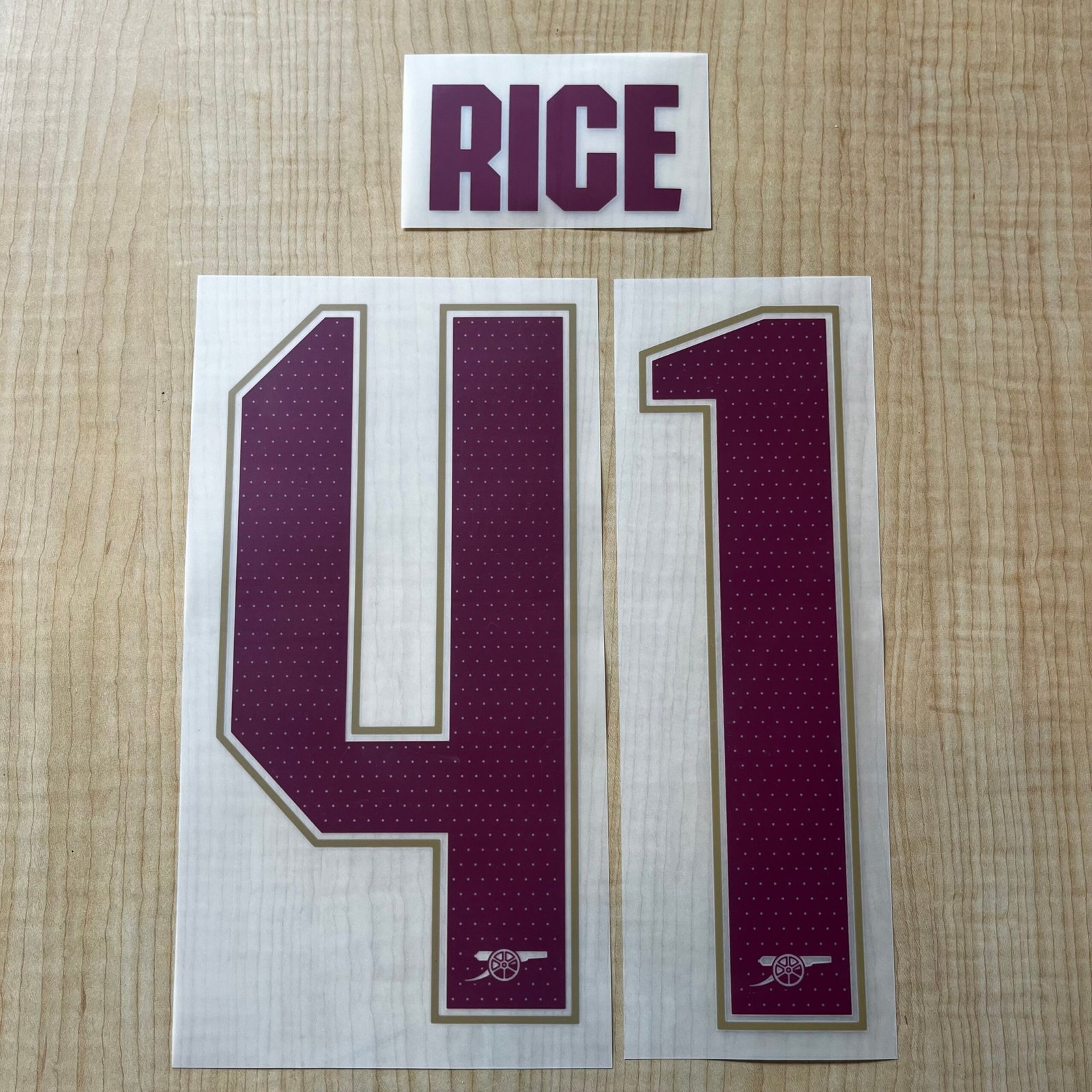 2025 - 26 ARSENAL THIRD CUP NAMESET RICE