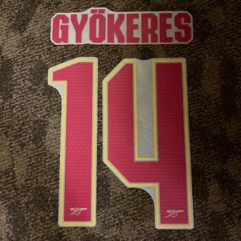 2025 - 26 ARSENAL THIRD CUP NAMESET GYOKERES
