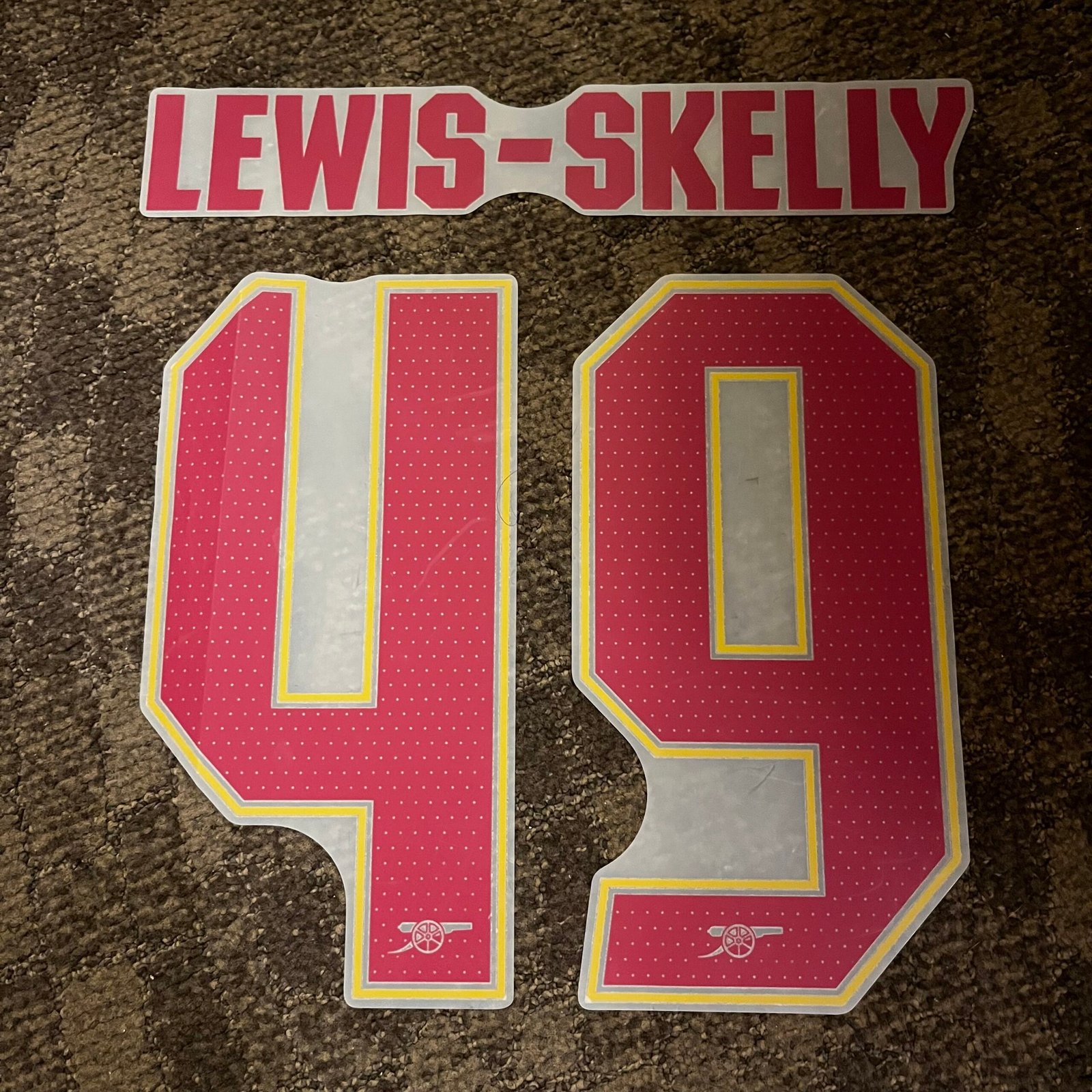 2025 - 26 ARSENAL THIRD CUP NAMESET LEWIS SKELLY