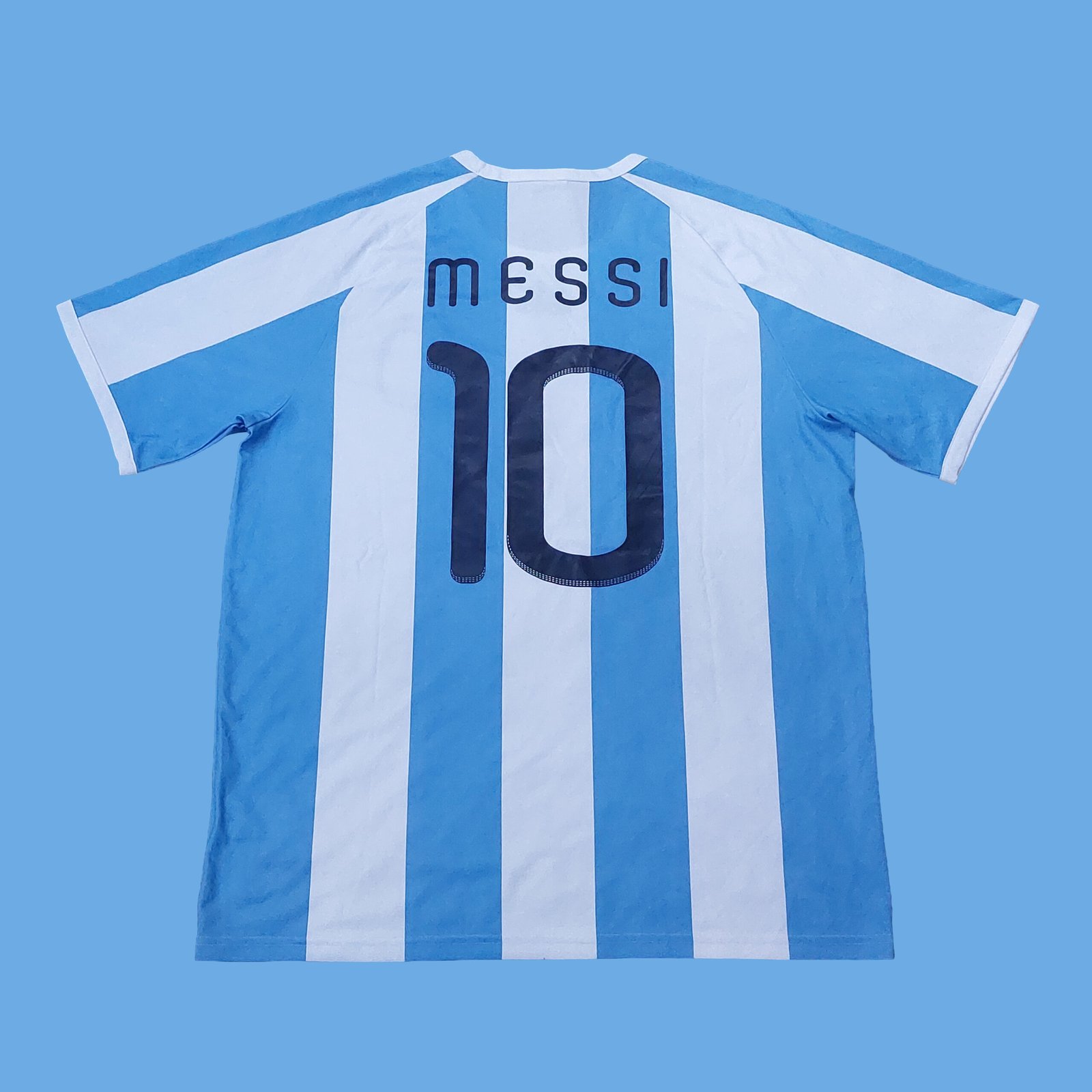 2010 ARGENTINA HOME SUPPORTER VERSION SHIRT MESSI