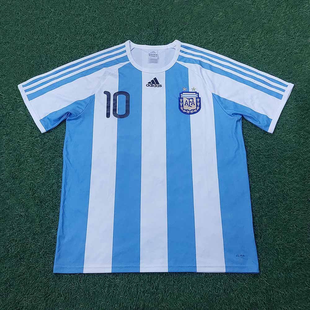 2010 ARGENTINA HOME SUPPORTER VERSION SHIRT MESSI - Image 2