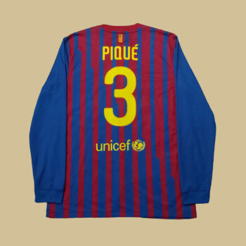 2011 – 12 BARCELONA HOME PLAYER ISSUE RESERVE TEAM SHIRT PIQUE