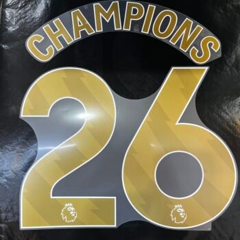 2025 - 27 ARSENAL CHAMPIONS 26 GOLD NAMESET