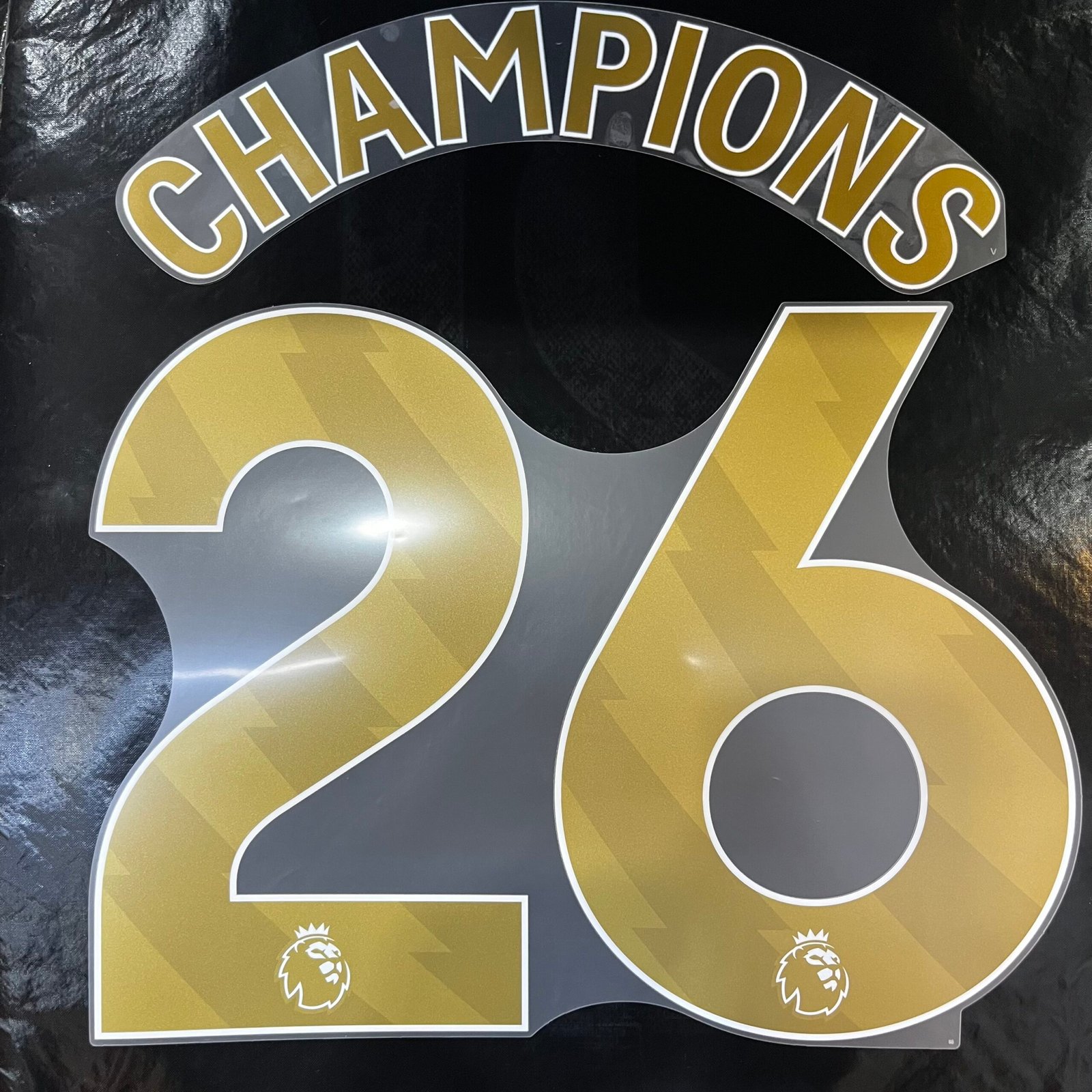 2025 - 27 ARSENAL CHAMPIONS 26 GOLD NAMESET