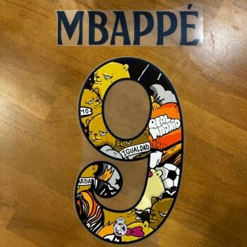 2024 - 25 REAL MADRID USA TOUR AWAY NAMESET MBAPPE