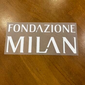 2022 - 25 AC MILAN FONDAZIONE WHITE BACK SPONSOR