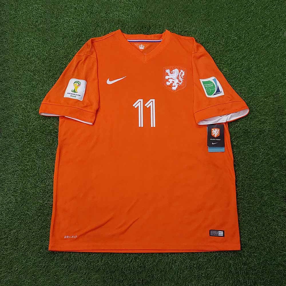 2014 NETHERLANDS HOME SHIRT ROBBEN - Image 2