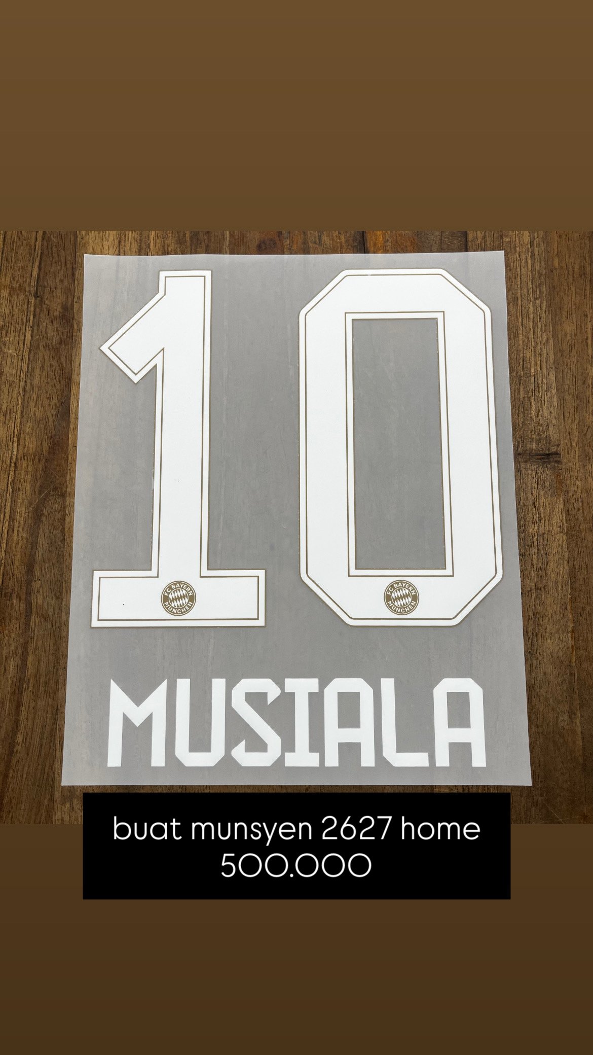 2026 - 27 BAYERN MUNCHEN HOME NAMESET MUSIALA