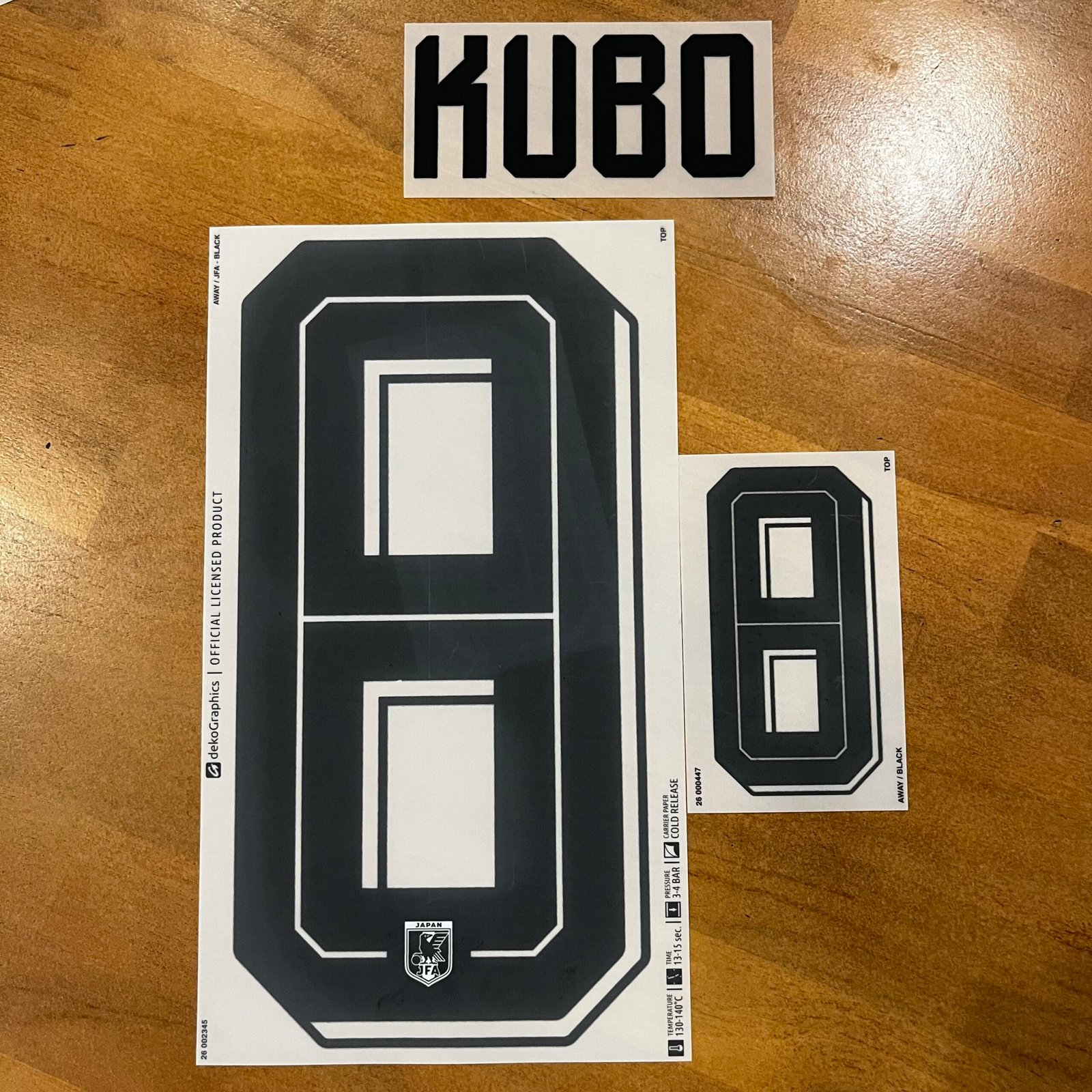 2026 - 28 JAPAN AWAY NAMESET KUBO