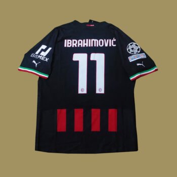 2022 – 23 AC MILAN HOME PLAYER ISSUE SHIRT IBRAHIMOVIC
