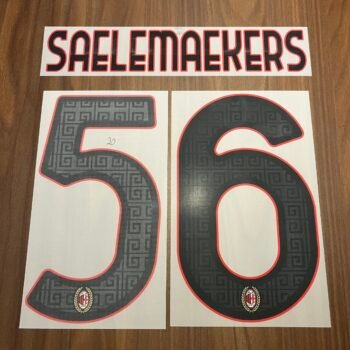 2026 - 27 AC MILAN AWAY NAMESET SAELEMAEKERS