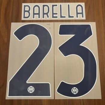 2026 - 27 INTER MILAN AWAY NAMESET BARELLA