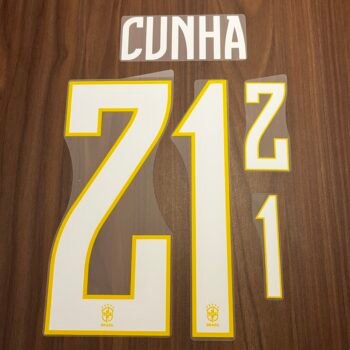 2026 - 28 BRAZIL AWAY NAMESET CUNHA