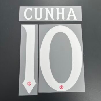 2025 – 26 MANCHESTER UNITED HOME CUP + 26/27 Home Cup + 26/27 Away Cup NAMESET CUNHA