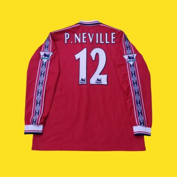 1998 – 99 MANCHESTER UNITED HOME LS SHIRT PHIL NEVILLE