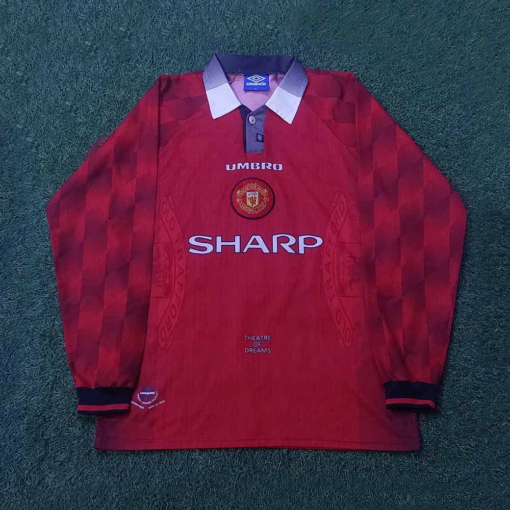 1996 – 97 MANCHESTER UNITED HOME LS SHIRT BECKHAM - Image 2
