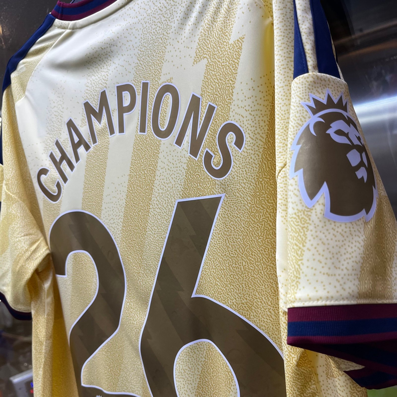 2026 - 27 ARSENAL THIRD SHIRT CHAMPIONS 26 + EPL GOLD PATCH - Image 2