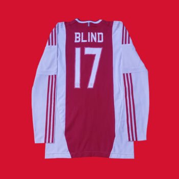 2012 – 13 AJAX AMSTERDAM HOME LS TECHFIT PLAYER ISSUE SHIRT BLIND