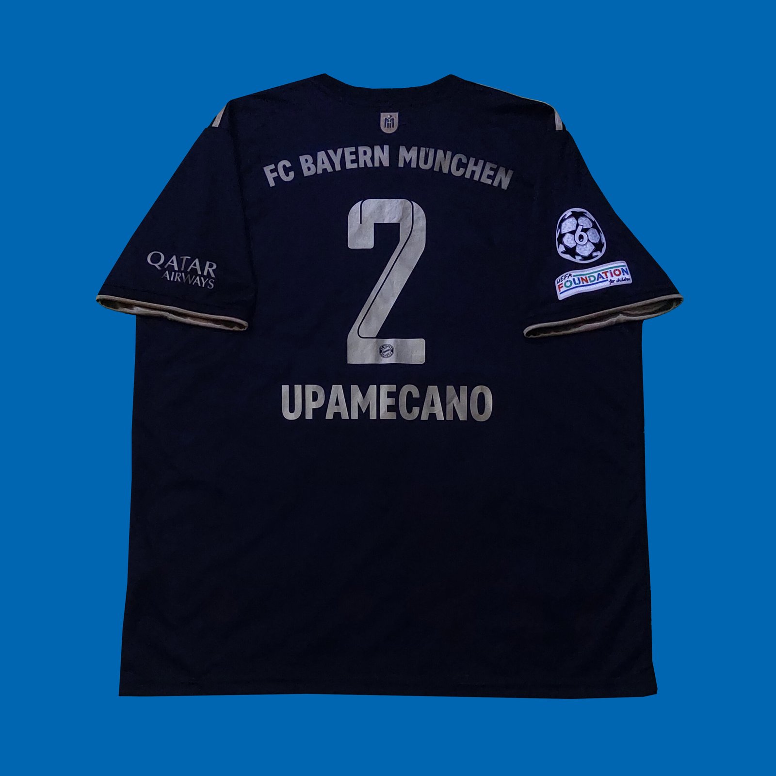 2021 – 22 BAYERN MUNICH AWAY SHIRT UPAMECANO