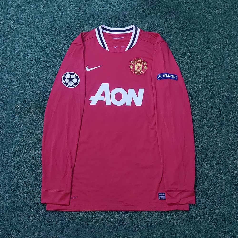 2011 – 12 MANCHESTER UNITED HOME LS SHIRT GIGGS - Image 2
